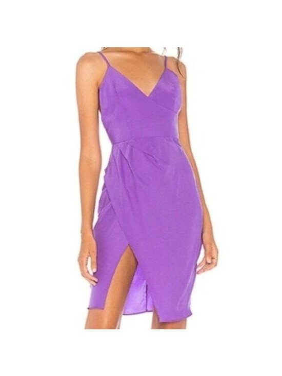 Amanda Uprichard Dresses & Skirts - Amanda Uprichard Midtown Silk Dress Purple